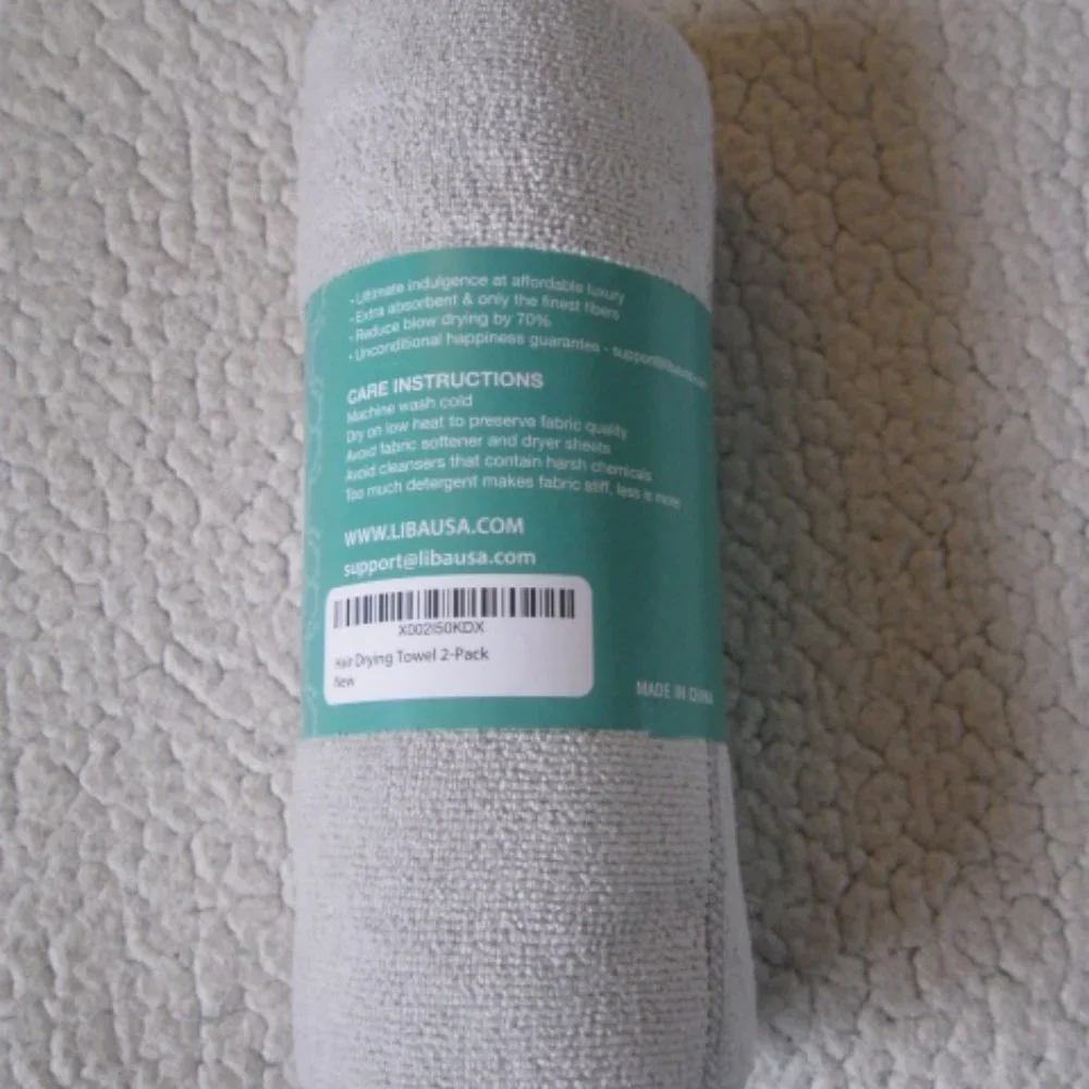 Scala Plush Hair Towel 2 Pack